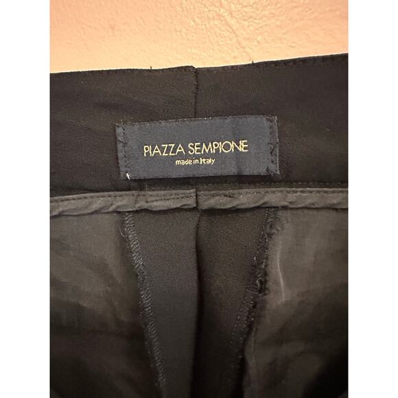 Piazza Sempione Navy Women's Flare Leg Bootcut Slacks Pants Wool Blend 42 - Picture 6 of 11